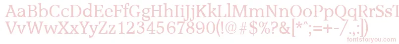 AccoladeSerialRegularDb Font – Pink Fonts on White Background