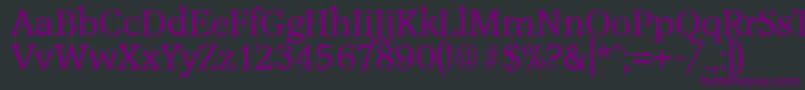 En savoir plus sur la police AccoladeSerialRegularDb Police AccoladeSerialRegularDb – polices violettes sur fond noir