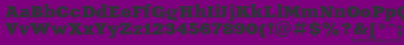 XeniaExtendedCyrillic-Schriftart – Schwarze Schriften auf violettem Hintergrund