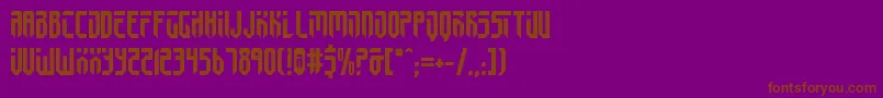 Fed2v2 Font – Brown Fonts on Purple Background