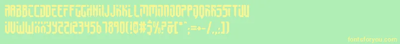 Fed2v2 Font – Yellow Fonts on Green Background