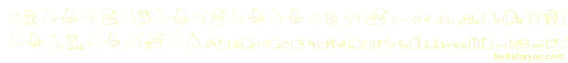 ChristmaspeopleDing-Schriftart – Gelbe Schriften