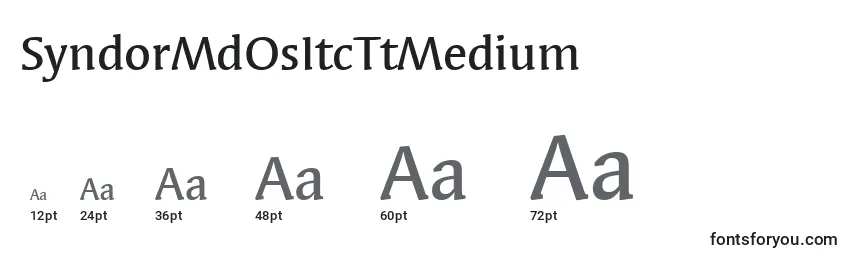 SyndorMdOsItcTtMedium Font Sizes