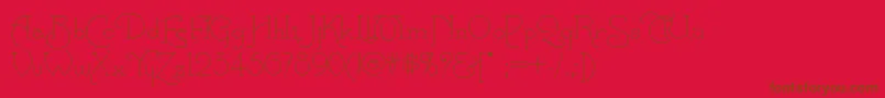 Calamityjanenf Font – Brown Fonts on Red Background