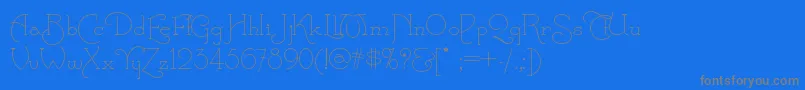 Calamityjanenf Font – Gray Fonts on Blue Background