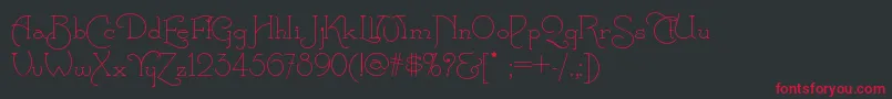 Calamityjanenf Font – Red Fonts on Black Background