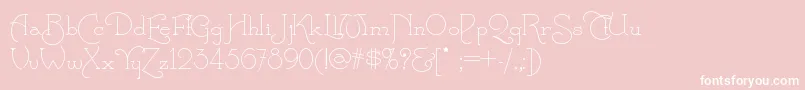 Calamityjanenf Font – White Fonts on Pink Background