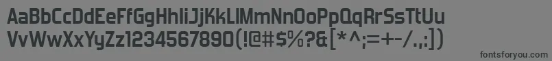 ForgottenFuturistBd Font – Black Fonts on Gray Background