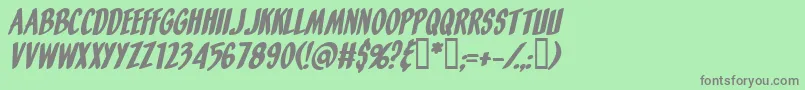 Orangefizzi Font – Gray Fonts on Green Background
