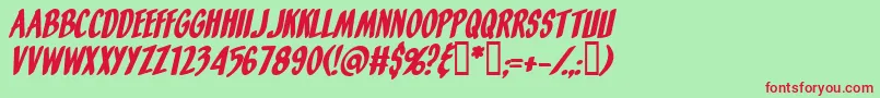 Orangefizzi Font – Red Fonts on Green Background