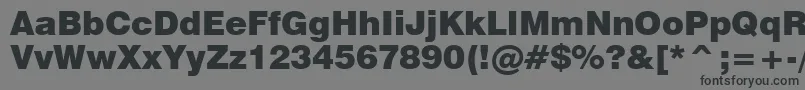 Swiss721BlackBt Font – Black Fonts on Gray Background