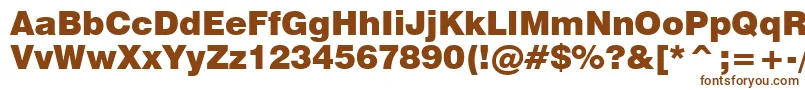 Swiss721BlackBt Font – Brown Fonts
