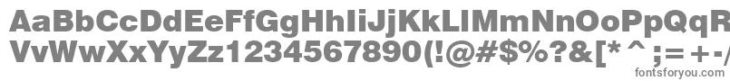 Swiss721BlackBt Font – Gray Fonts on White Background