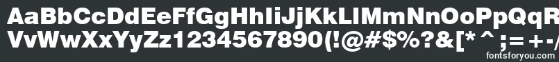 Swiss721BlackBt Font – White Fonts on Black Background