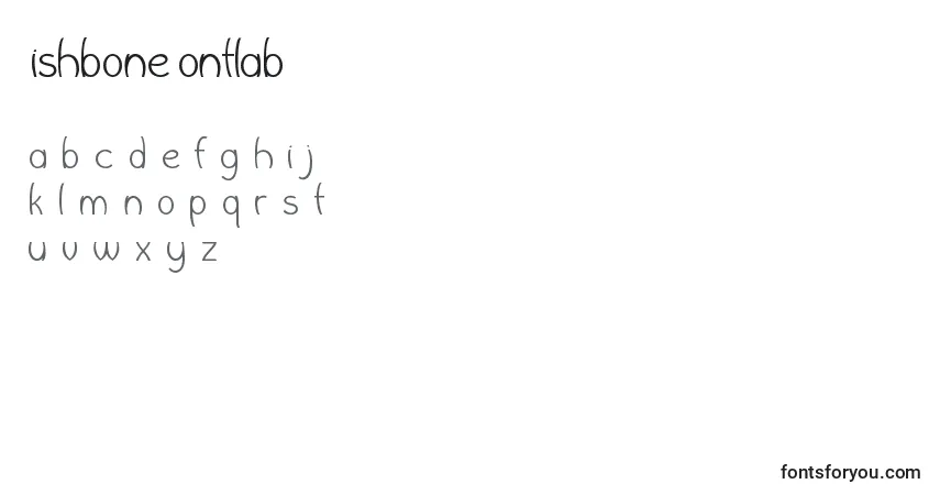 Fuente WishboneFontlab - alfabeto, números, caracteres especiales