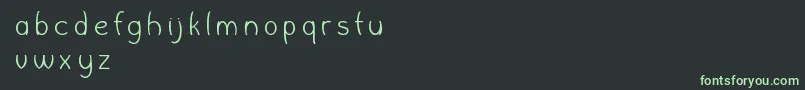 Fonte WishboneFontlab – fontes verdes em um fundo preto