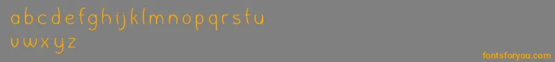 WishboneFontlab Font – Orange Fonts on Gray Background