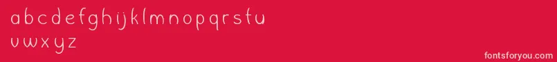 WishboneFontlab Font – Pink Fonts on Red Background