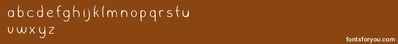WishboneFontlab Font – White Fonts on Brown Background