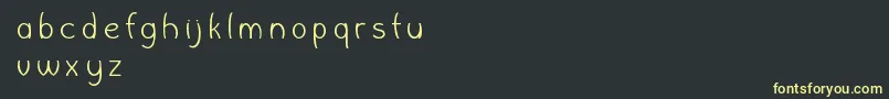 Fonte WishboneFontlab – fontes amarelas em um fundo preto