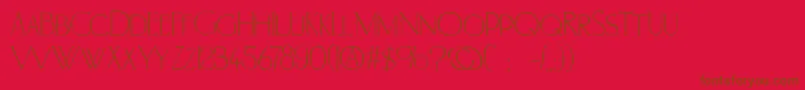 Portland Font – Brown Fonts on Red Background