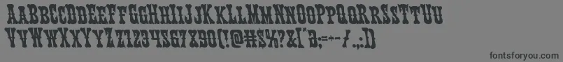 Texasrangerleft Font – Black Fonts on Gray Background