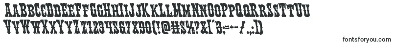 Texasrangerleft-Schriftart – Fette Schriften