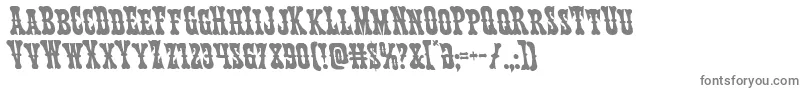 Texasrangerleft Font – Gray Fonts on White Background