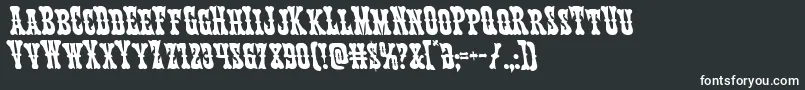 Texasrangerleft Font – White Fonts