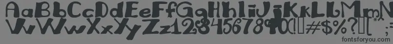Julirg Font – Black Fonts on Gray Background