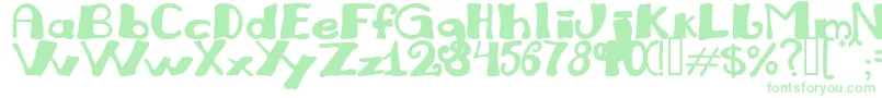 Julirg Font – Green Fonts on White Background