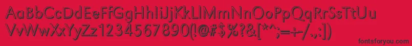 GroteskshXlightRegular Font – Black Fonts on Red Background