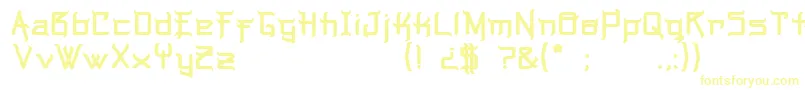 MusicWarrior-Schriftart – Gelbe Schriften