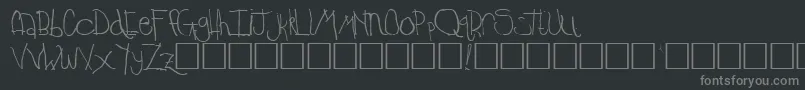 TimkinRegular Font – Gray Fonts on Black Background