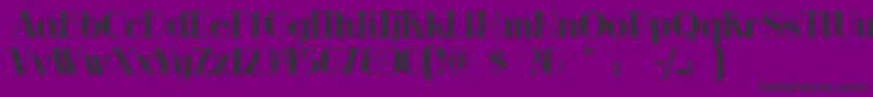 Riotsqua Font – Black Fonts on Purple Background