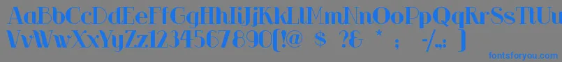 Riotsqua Font – Blue Fonts on Gray Background