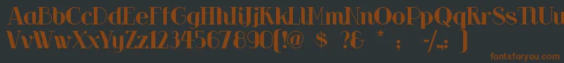 Riotsqua Font – Brown Fonts on Black Background
