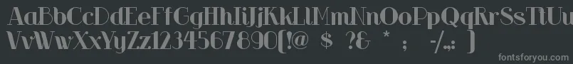 Riotsqua Font – Gray Fonts on Black Background