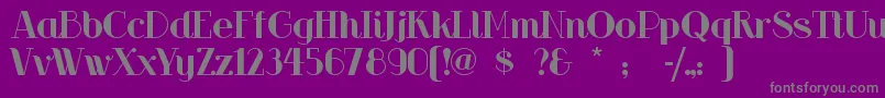 Riotsqua Font – Gray Fonts on Purple Background