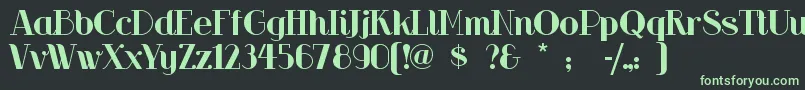 Riotsqua Font – Green Fonts on Black Background