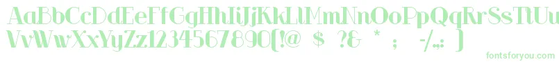 Riotsqua Font – Green Fonts on White Background
