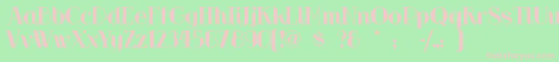Шрифт Riotsqua – розовые шрифты на зелёном фоне