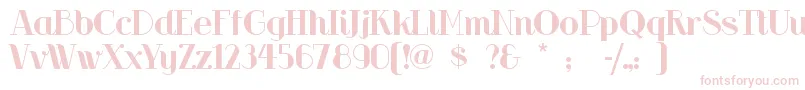 Riotsqua Font – Pink Fonts on White Background