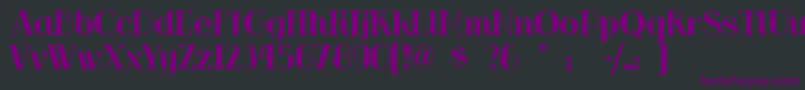 Шрифт Riotsqua – фиолетовые шрифты на чёрном фоне