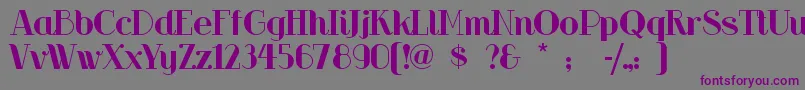 Шрифт Riotsqua – фиолетовые шрифты на сером фоне