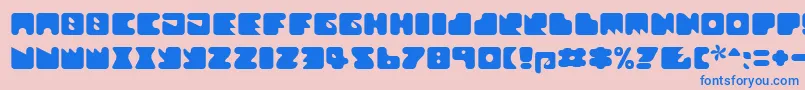Textanr Font – Blue Fonts on Pink Background