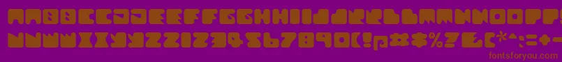 Textanr Font – Brown Fonts on Purple Background