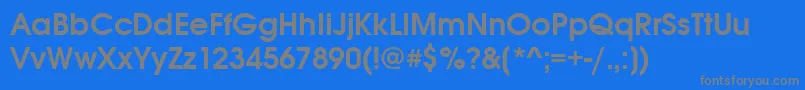 Avantgargotitcteedem Font – Gray Fonts on Blue Background
