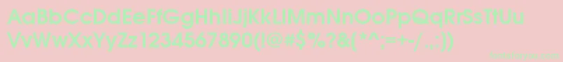 Avantgargotitcteedem Font – Green Fonts on Pink Background