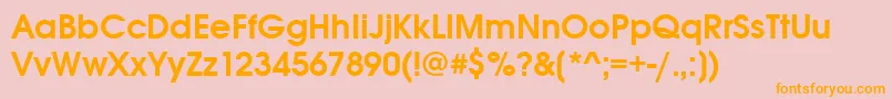 Avantgargotitcteedem Font – Orange Fonts on Pink Background